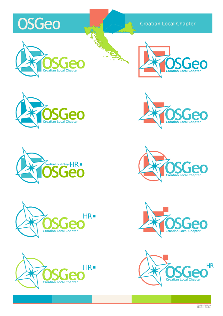 OSGeo Croatian Local Chapter Logo: V0.1